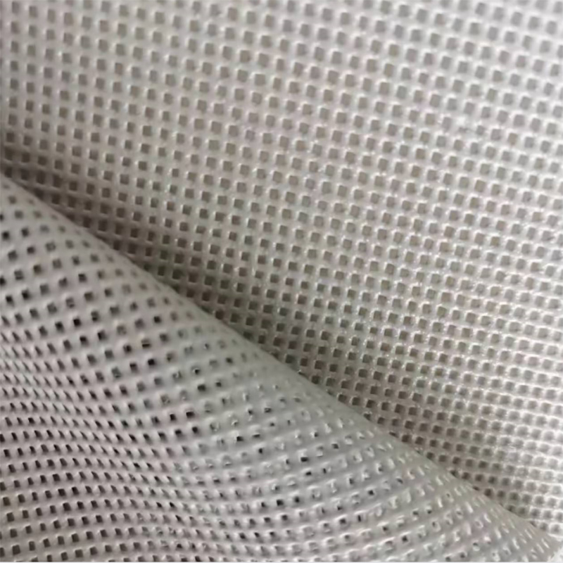 PVC Coated Polyester PVC Mesh Fabric Construction Safety Mesh flame  retardant high strength